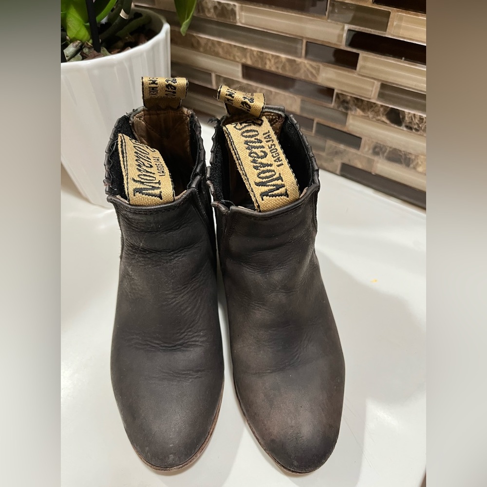 Boy Boots,size 12C,dark brown.